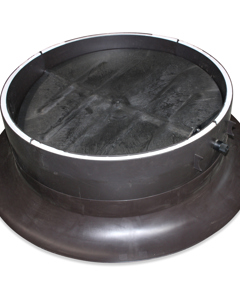 Suction funnel with swivel shutter CL920 brown assembled